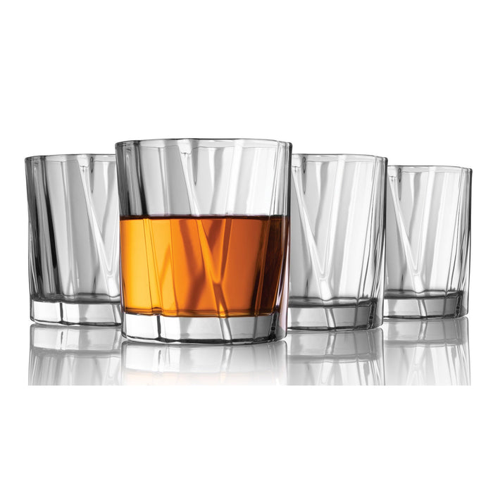 godinger Glacier Double Old Fashion Glass Set of 4