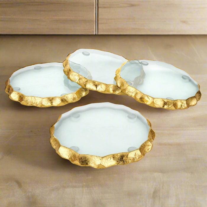 Godinger Harper Gold Edge Coaster Set