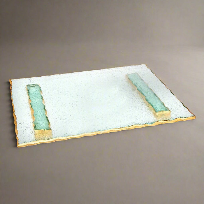 Godinger Harper Gold Raw Edge Challah Board