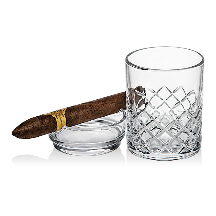 Godinger Hatch Cigar Double Old Fashion Glass