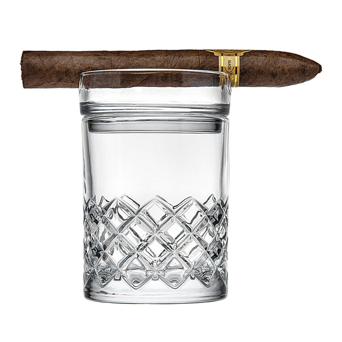 godinger Hatch Cigar Double Old Fashion Glass
