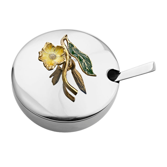 Godinger Hellebore Jam Jar With Spoon