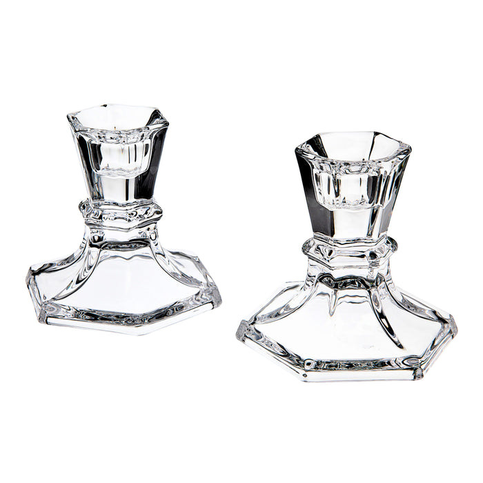 godinger Hexagon Tapered Candlestick Set