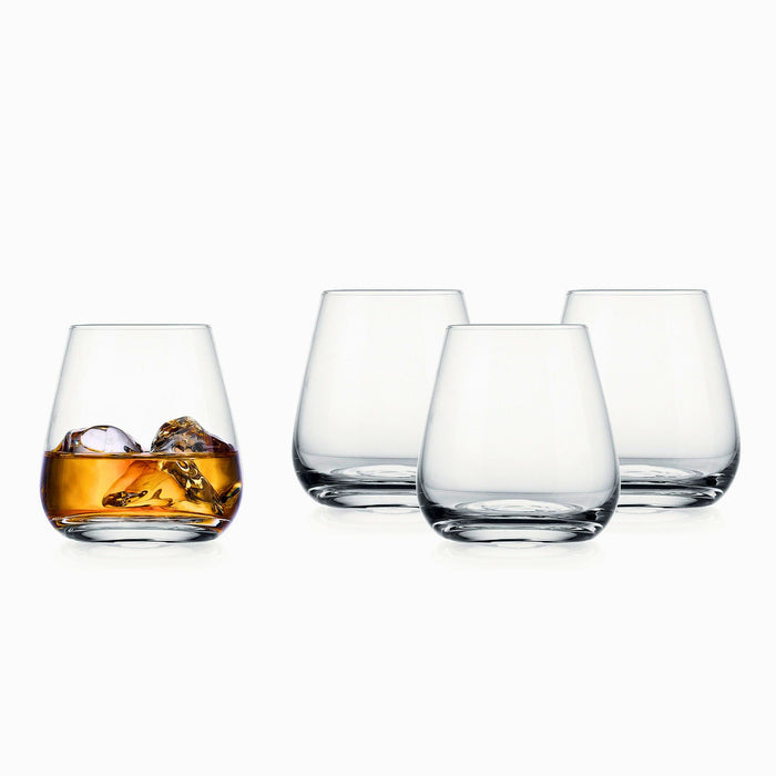 godinger Horizon Double Old Fashion Glass Set of 4