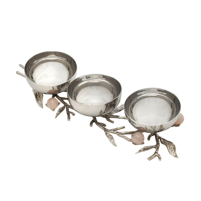 godinger Hyaline Pink Appetizer Server