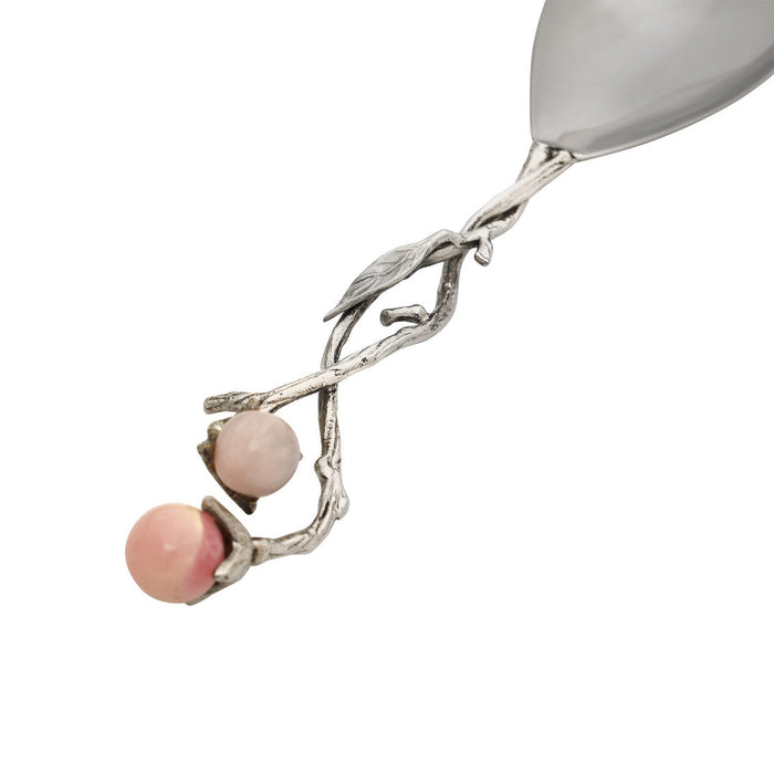 Godinger Hyaline Pink Salad Server Set