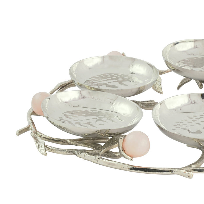 Godinger Hyaline Pink Seder Plate