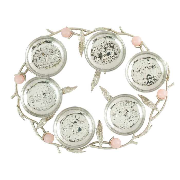 godinger Hyaline Pink Seder Plate