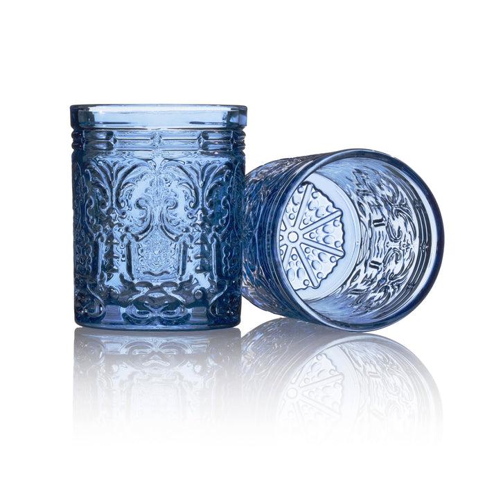 Godinger Jax Blue Double Old Fashion Set Of 4