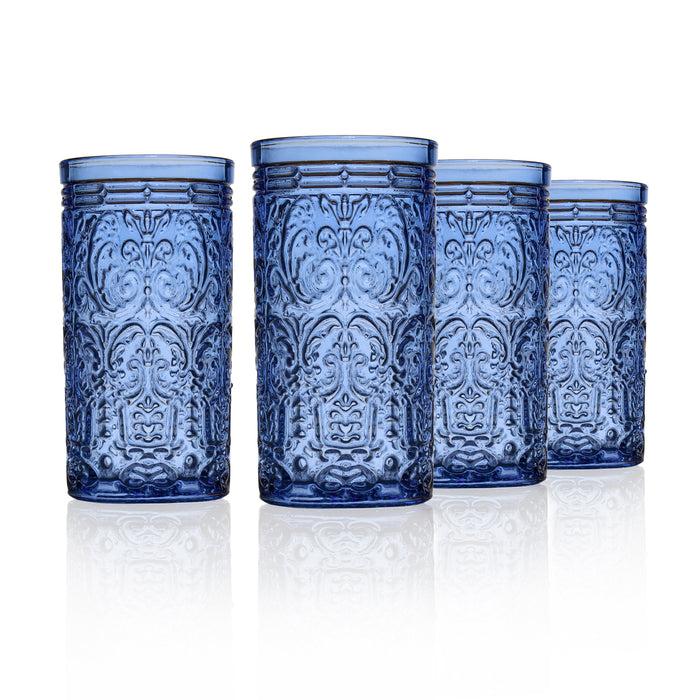 godinger Jax Blue Highball Set of 4