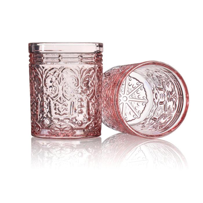 Godinger Jax Pink Double Old Fashion Set Of 4