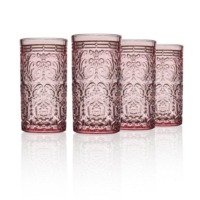 godinger Jax Pink Highball Set of 4