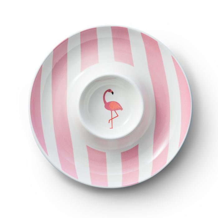 godinger Jill Zarin Flamingo Chip & Dip