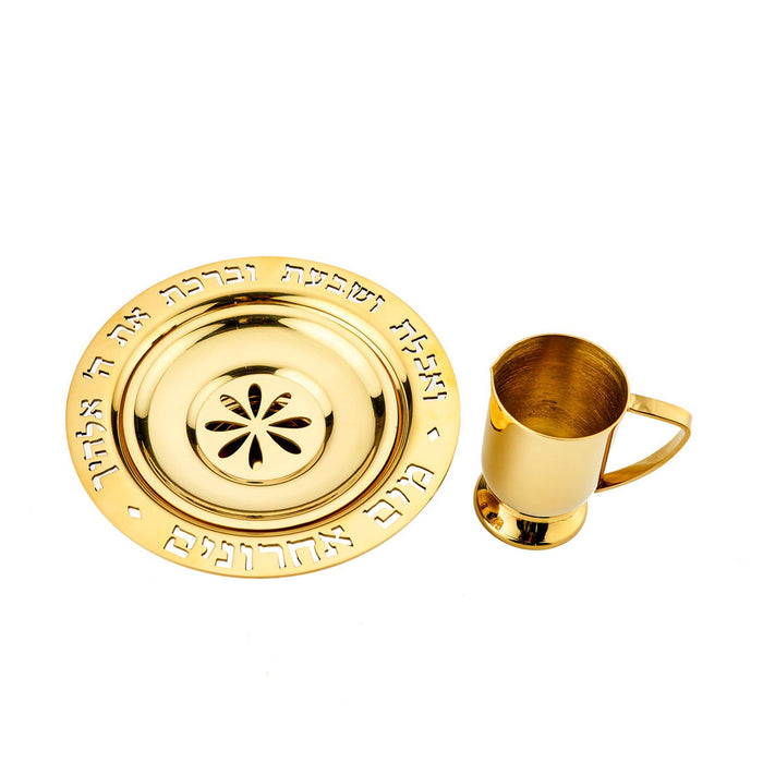 Godinger Judacia Reserve Gold Mayim Achronim Set