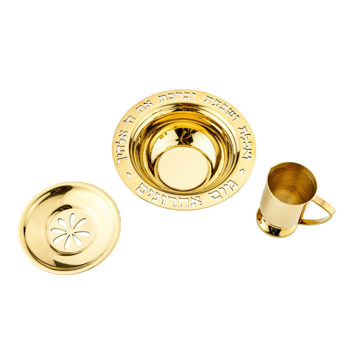 Godinger Judacia Reserve Gold Mayim Achronim Set