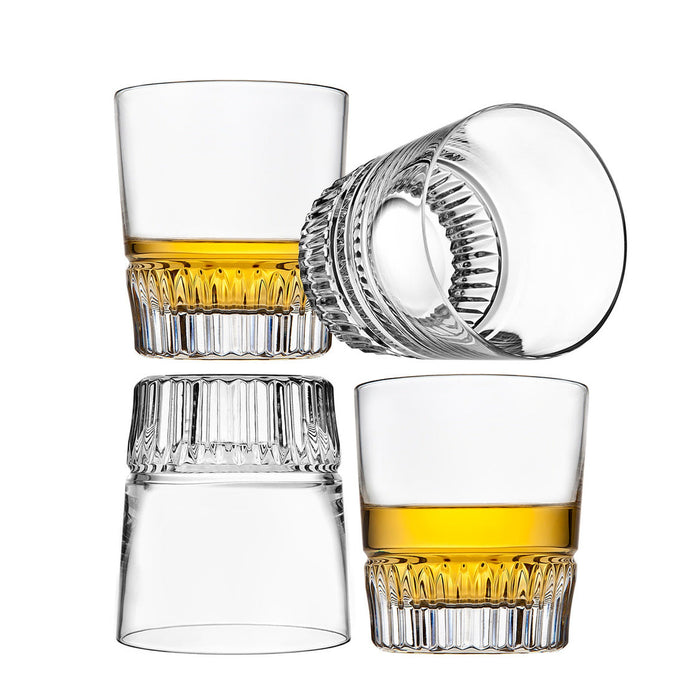 Godinger Latitude Double Old Fashion Set Of 4