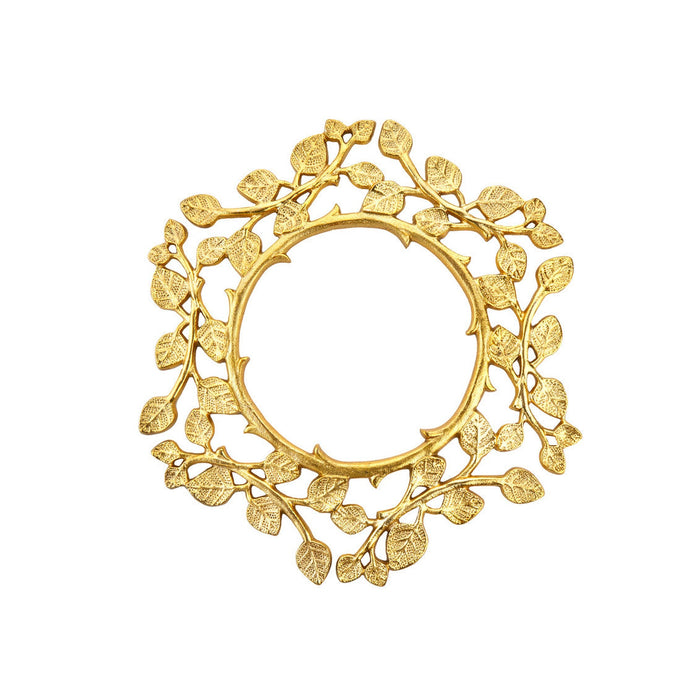 godinger Leaf Gold Charger Plate Set of 2