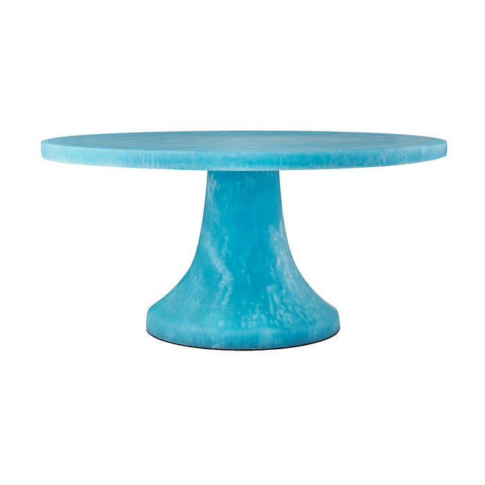 Godinger Lucente Resin Matte Blue Cake Stand