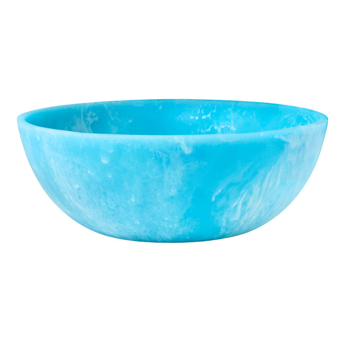 godinger Lucente Resin Matte Blue Salad Bowl