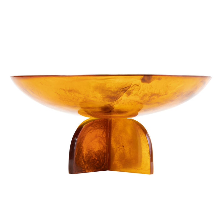 Godinger Lucente Tortoise Shell Resin Fruit Bowl