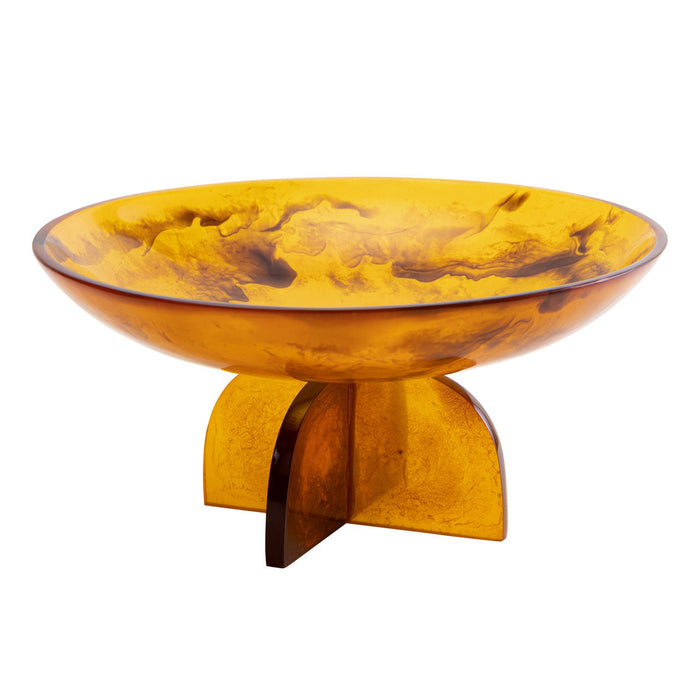 godinger Lucente Tortoise Shell Resin Fruit Bowl