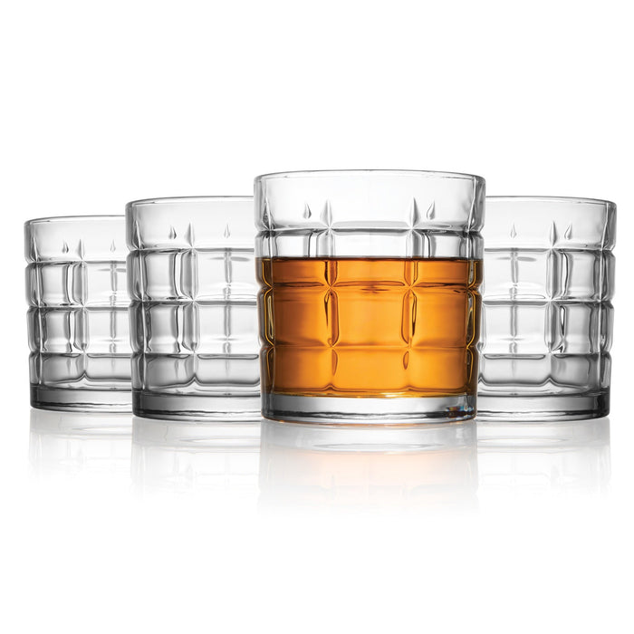 Godinger Maeve Double Old Fashion Glass Set Of 4