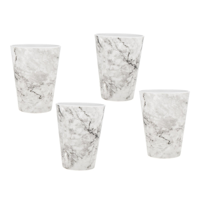 godinger Marble Melamine Tumbler Set of 4