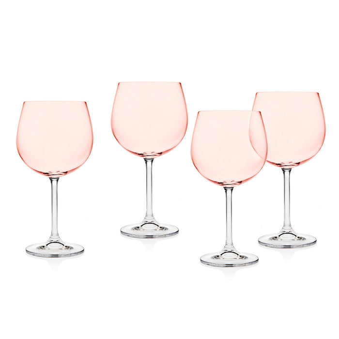 godinger Meridian Blush Balloon Goblet Set of 4