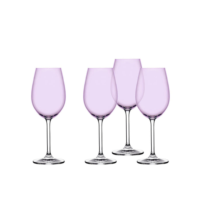 godinger Meridian Lilac White Wine Glass Set of 4