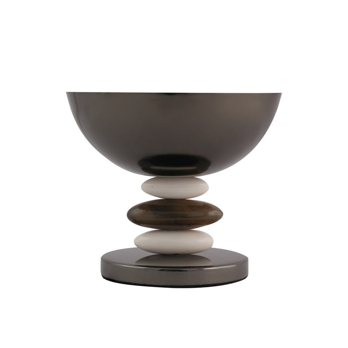 godinger Midnight Pebble Footed Nut Bowl