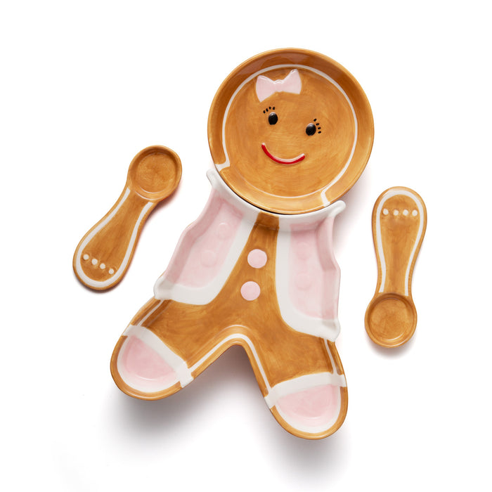 Godinger Mrs. Gingerbread Appetizer Server
