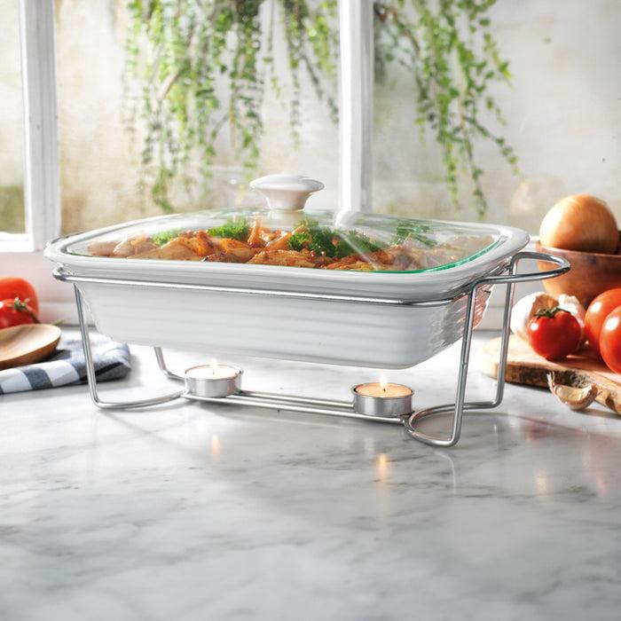 Godinger Natura Rectangle Baker With Stand