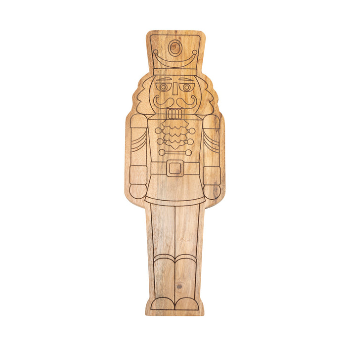 Godinger Nutcracker Wood Cheese Board