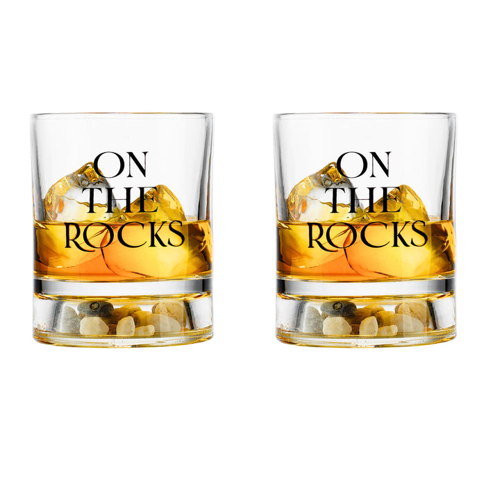 Godinger On The Rocks Double Old Fashion Set Of 2