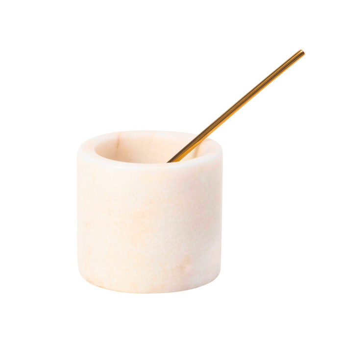 Godinger Pacha Marble Salt & Pepper Cellar Set