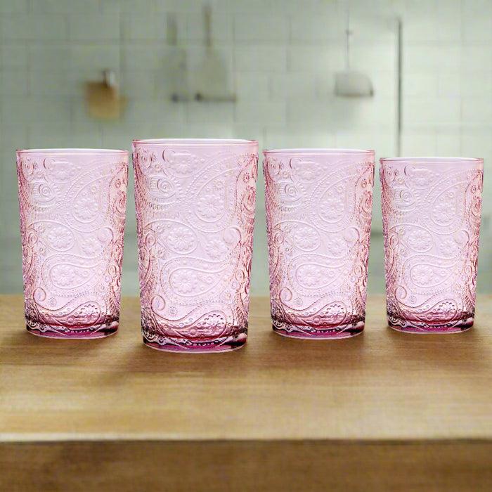 Godinger Paisley Blush Highball Set Of 4