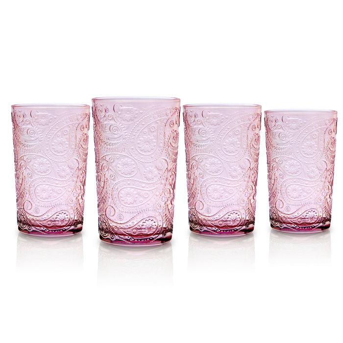 godinger Paisley Blush Highball Set of 4