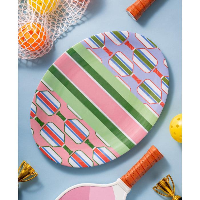 Godinger Pickle Ball Melamine Oval Platter
