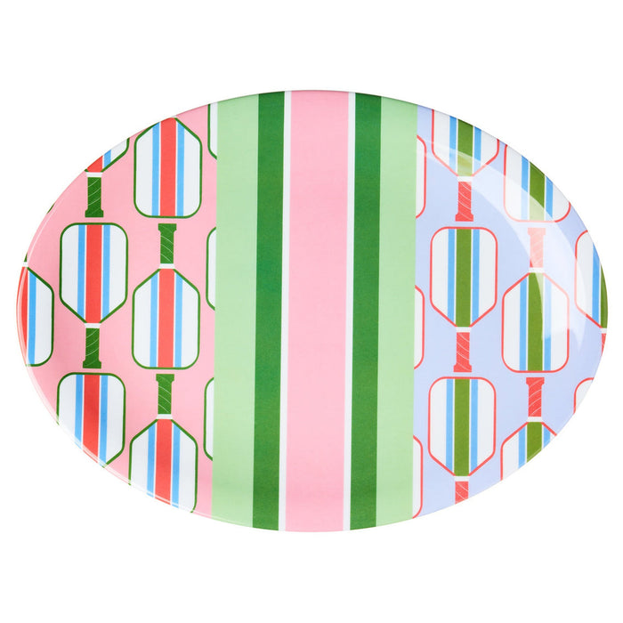 godinger Pickle Ball Melamine Oval Platter
