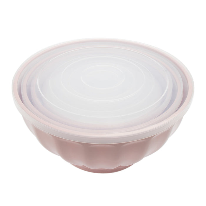 Godinger Pink Fluted 3 Storage Bowl Set