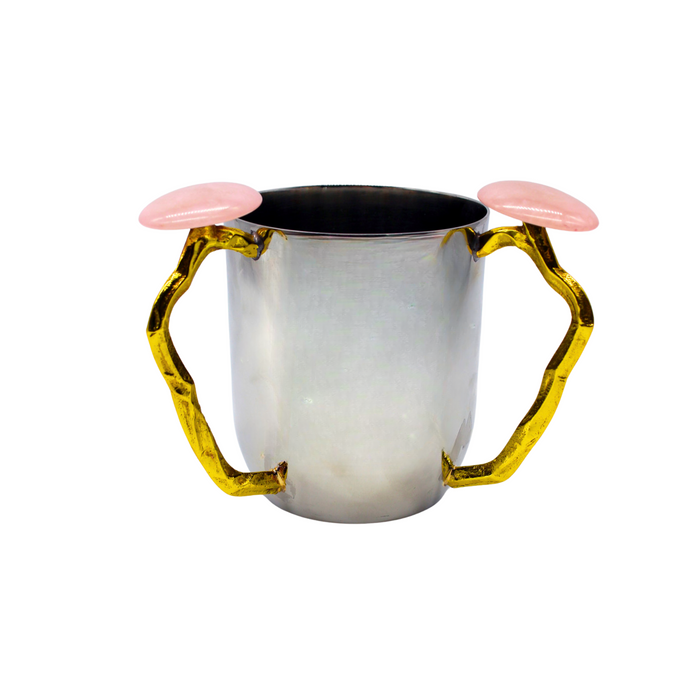 Godinger Pink Resin Wash Cup