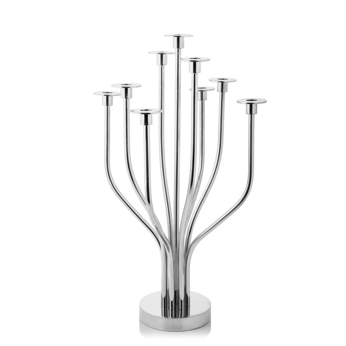 Godinger Radiant Tree 9 Light Stainless Candelabra