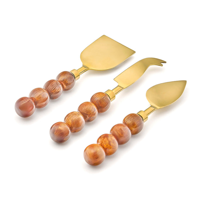 Godinger Rathlin Caramel 3 Piece Cheese Tool Set