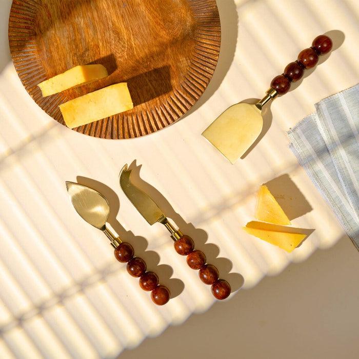 Godinger Rathlin Caramel 3 Piece Cheese Tool Set