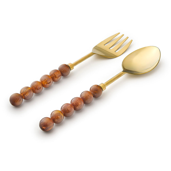 Godinger Rathlin Caramel Salad Server Set