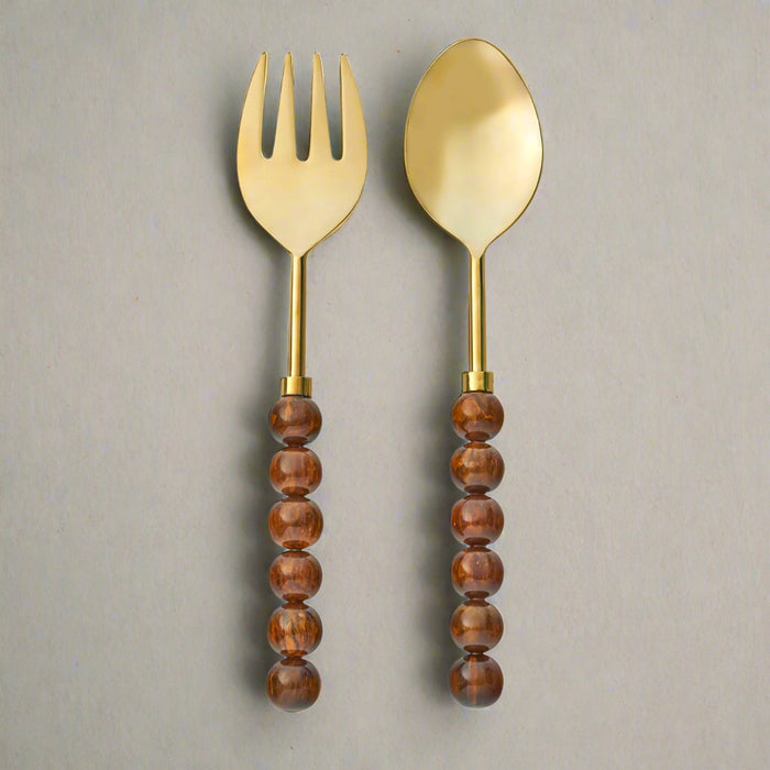 Godinger Rathlin Caramel Salad Server Set
