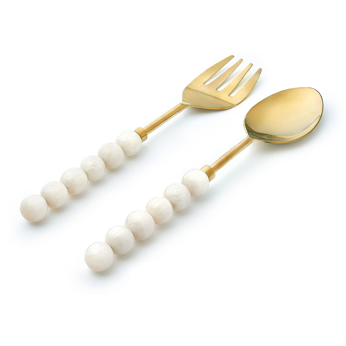 Godinger Rathlin White Salad Server Set