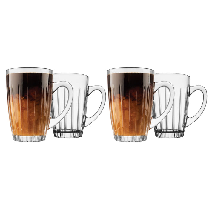 godinger Relief Coffee Mug Set of 4
