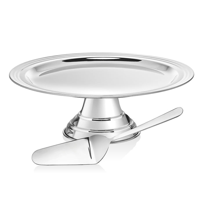 godinger Revere Footed Cake Stand with Server