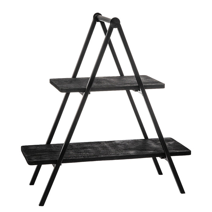godinger Ridgewood Black 2 Tiered Server